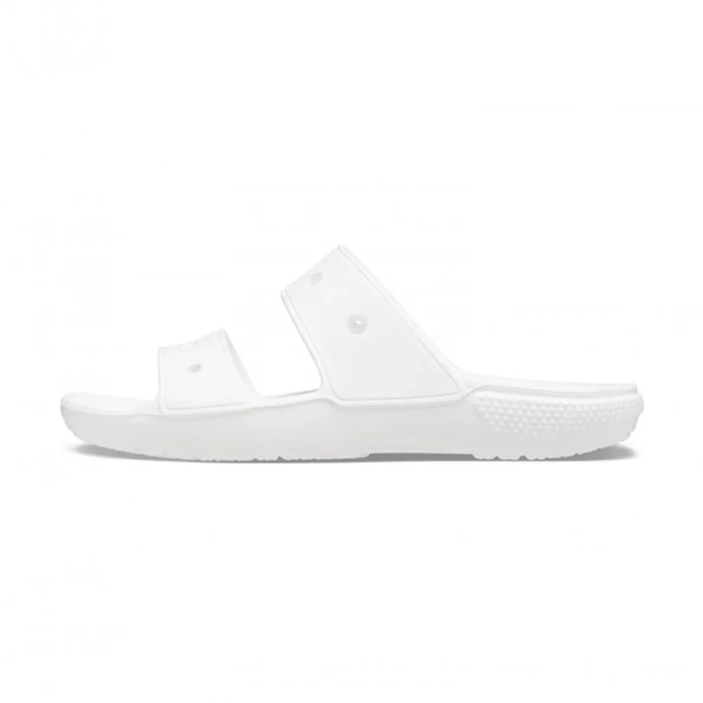 Crocs Women's White Classic Dual Strap Slip-On Casual Slide Sandal Size 8‎